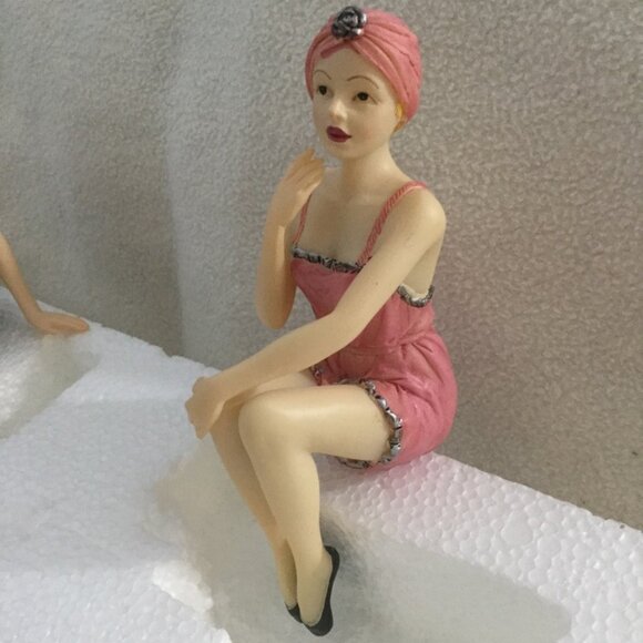 6 Flapper Bathing Suit Lingerie Figurines Shelf Sitters WMG 2007 - Picture 7 of 15